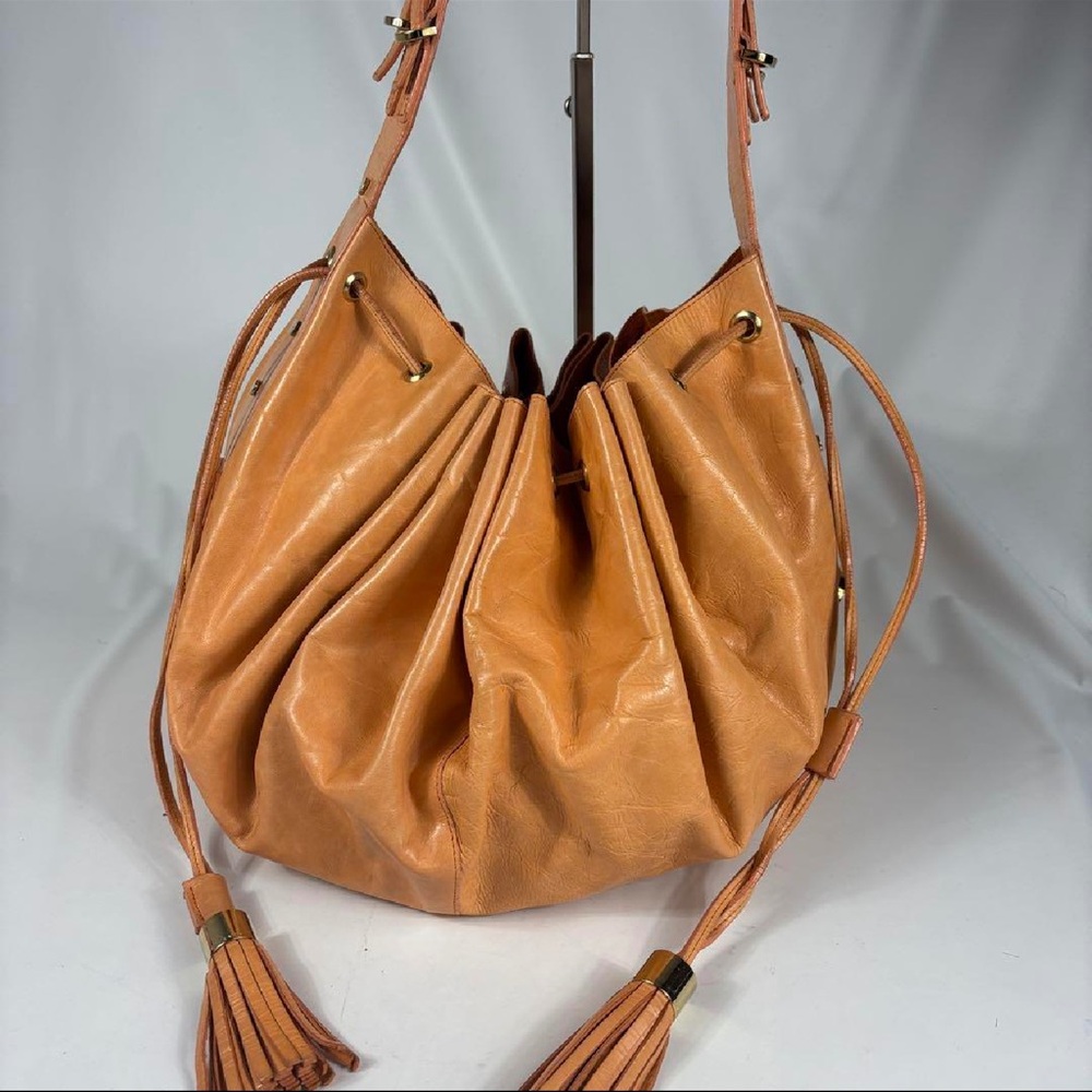 Givenchy Leather Bucket Bag with Tassel in Tan Brown - Picture 5 of 17